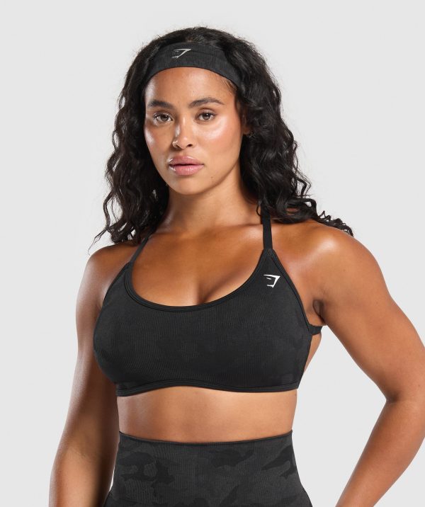 Adapt Camo Cross Back Sports Bra - Image 2
