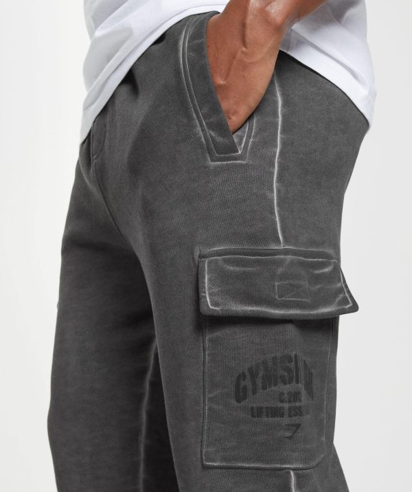 Heavyweight Washed Cargo Joggers - Image 5