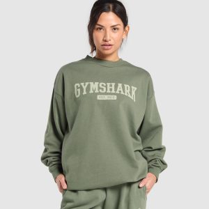 Collegiate Lifestyle Oversized Sweatshirt