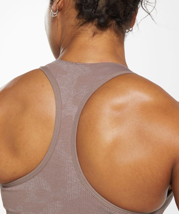Adapt Camo Seamless Sports Bra- Mocha Mauve/Stone Pink - Image 5