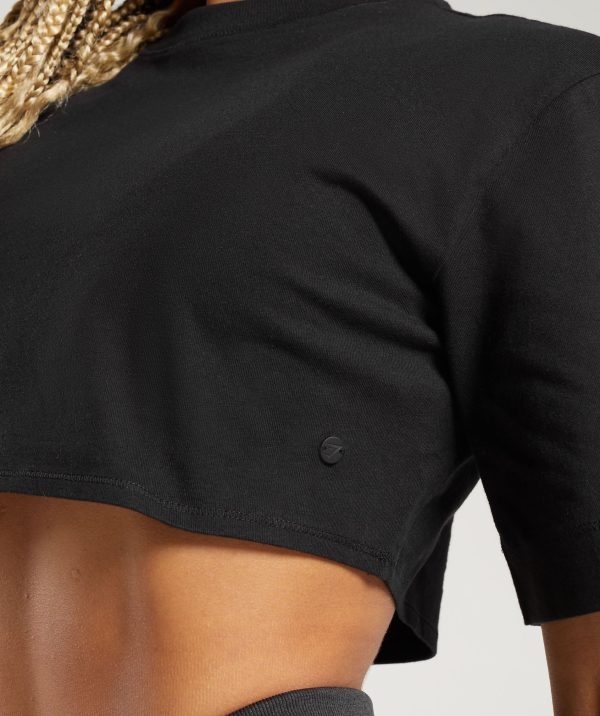 Cotton Boxy Crop Top - Image 3