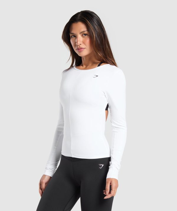 Everyday Open Back Long Sleeve Top - Image 3