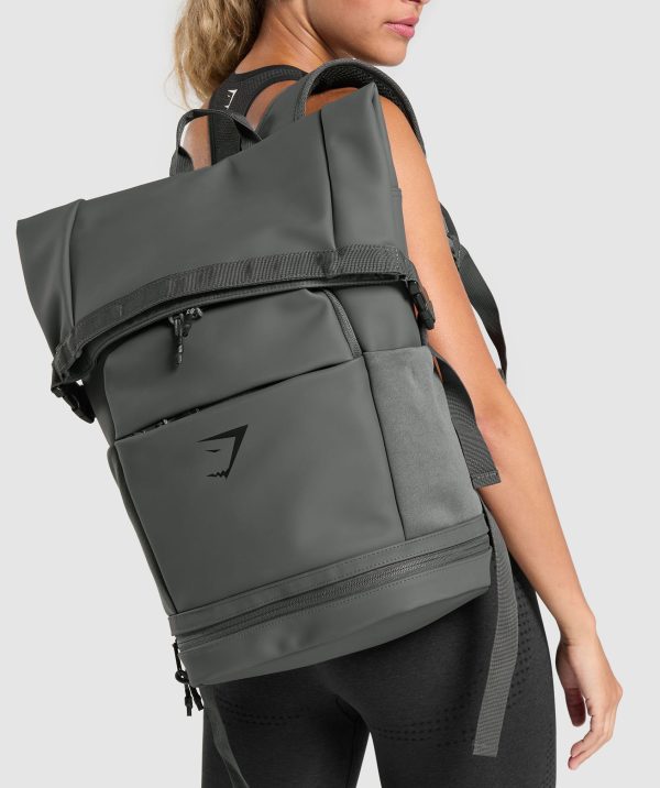Sleek Backpack Roll Top - Image 2