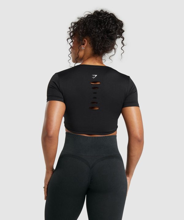 Gains Seamless Fitted Crop Top - Image 2