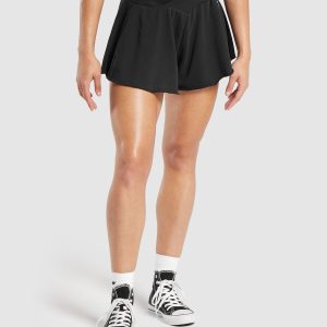 Lifting Crossover Cotton Shorts