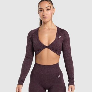 Adapt Safari Long Sleeve Crop Top
