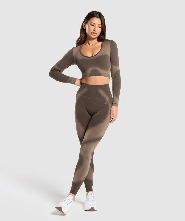 Blur Seamless Long Sleeve Crop Top - Image 4