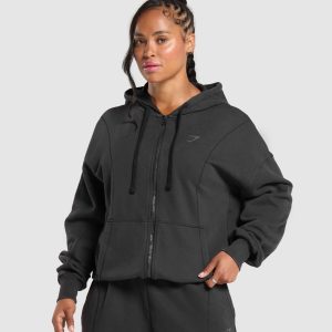 Power Oversized Zip Hoodie