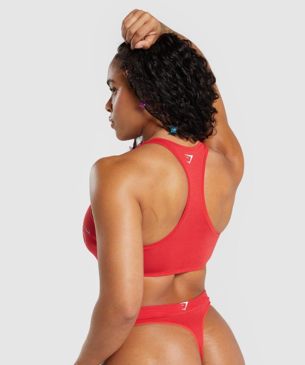 Cotton Graphic Bralette - Image 4