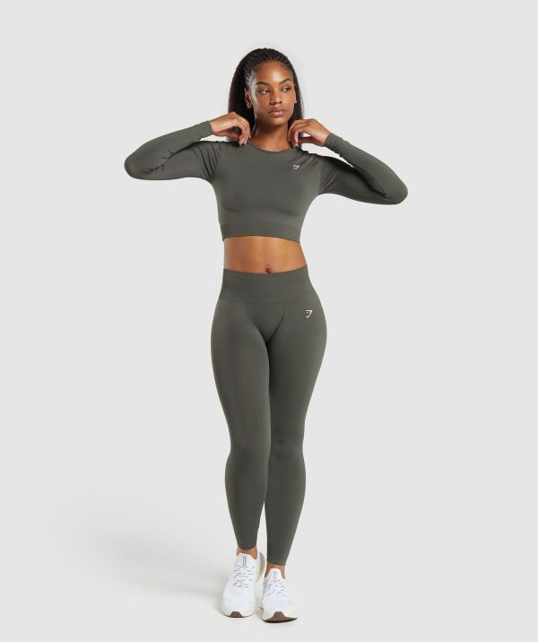 Everyday Seamless Long Sleeve Crop Top - Image 4