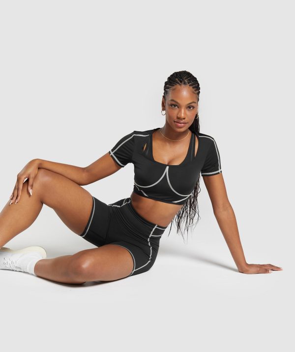 Stitch Feature Crop Top - Image 4