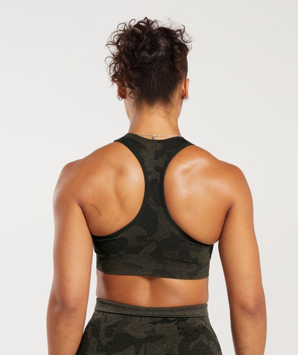Adapt Camo Seamless Ribbed Sports Bra - Image 2