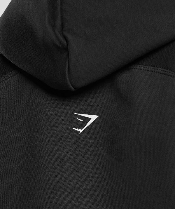 Care Label Graphic Brushed Hoodie - Image 6