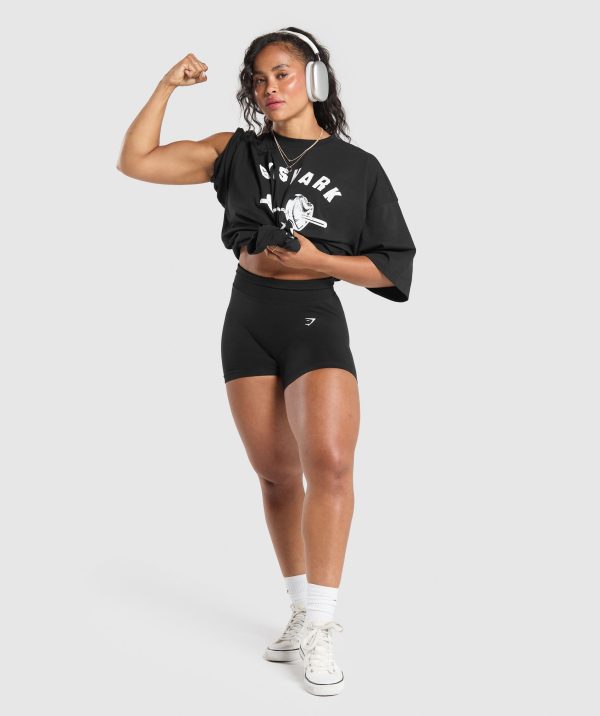 Barbell Hearts Oversized T-Shirt - Image 4