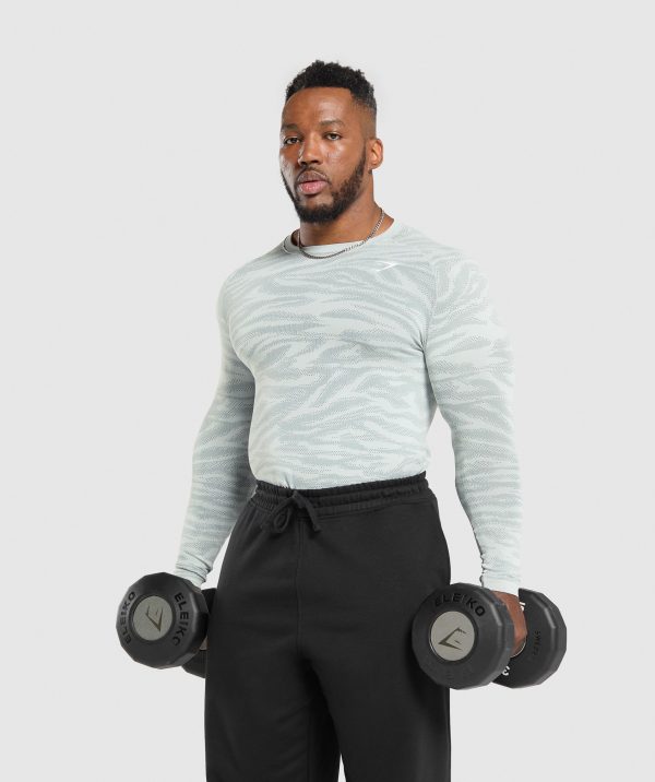Geo Animal Seamless Long Sleeve T-Shirt - Image 3