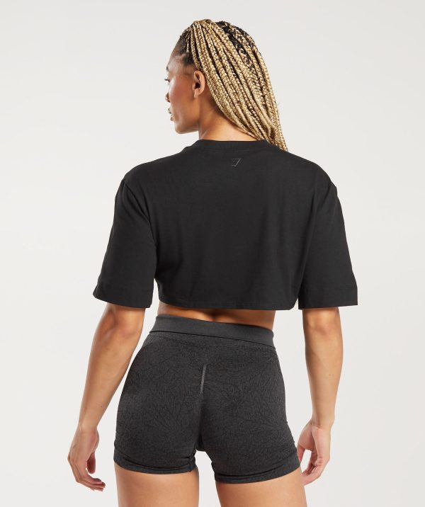 Cotton Boxy Crop Top - Image 2