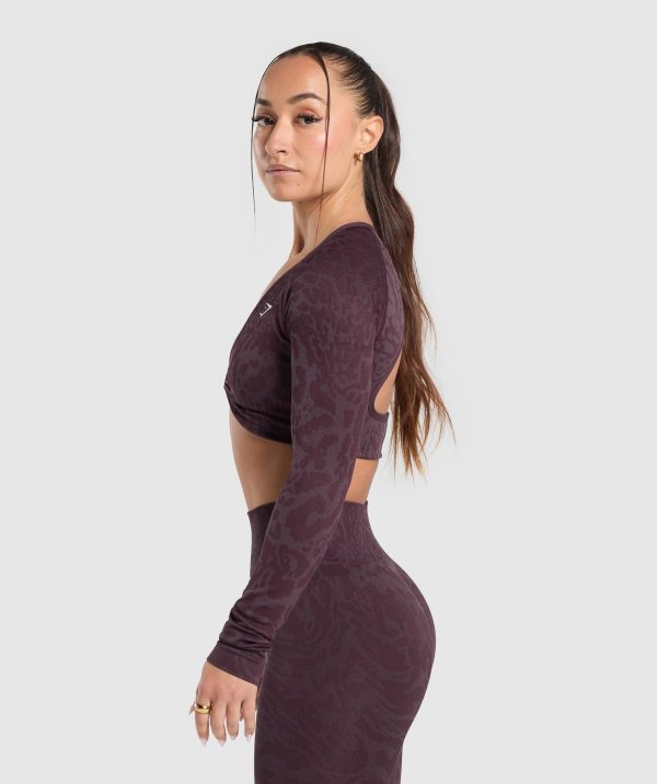 Adapt Safari Long Sleeve Crop Top - Image 2