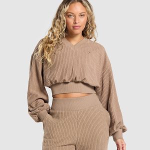 Cropped Cord Sweater