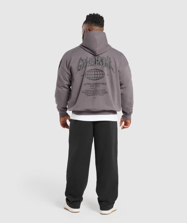 Metal Lifting Graphic Hoodie - Image 4