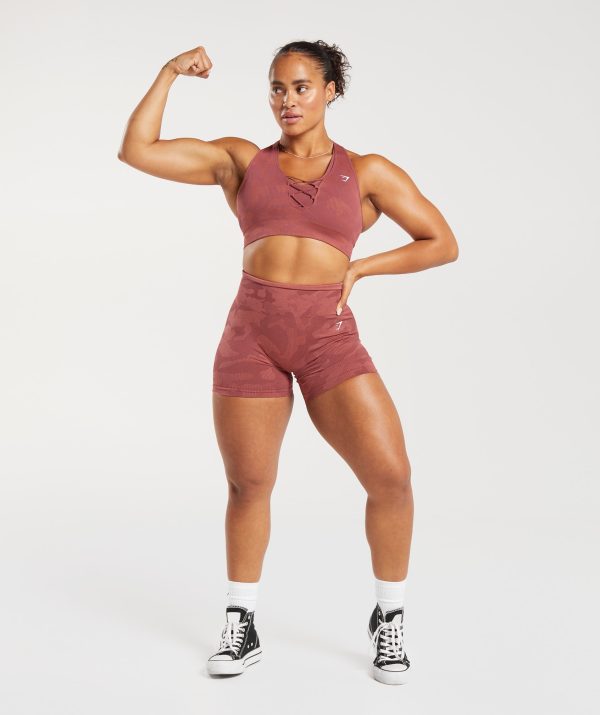 Adapt Camo Seamless Ribbed Sports Bra - Image 4