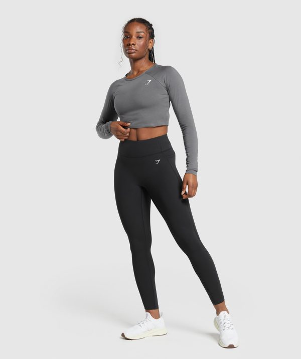 Lifting Essential Long Sleeve Crop Top - Image 4