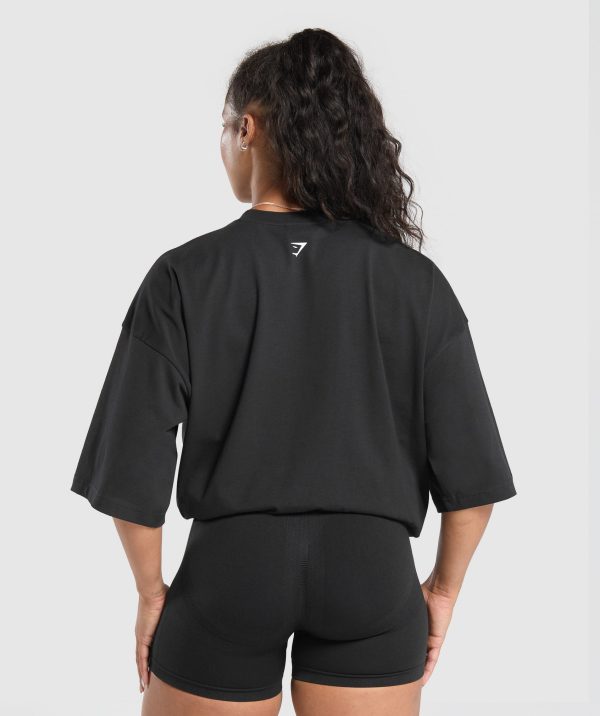 Barbell Hearts Oversized T-Shirt - Image 2