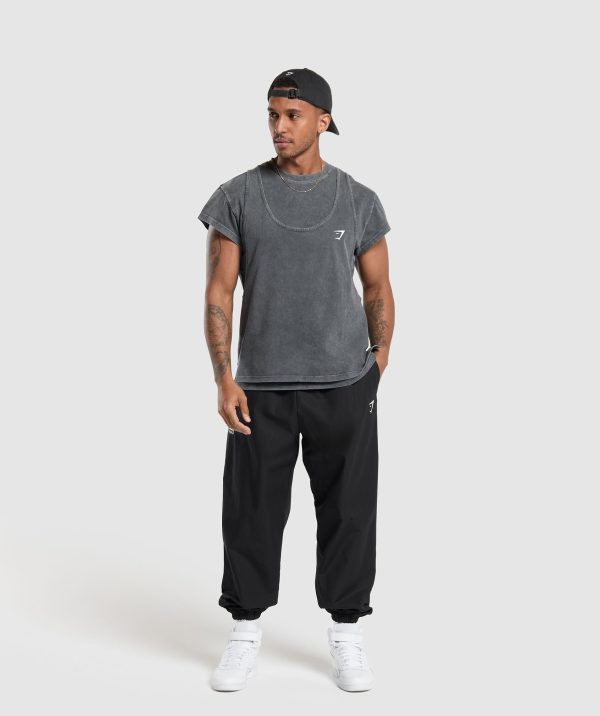 Washed Double Layer T-Shirt - Image 4