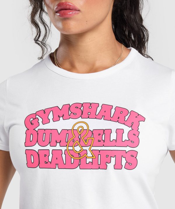 Dumbells & Deadlifts Baby Tee - Image 5