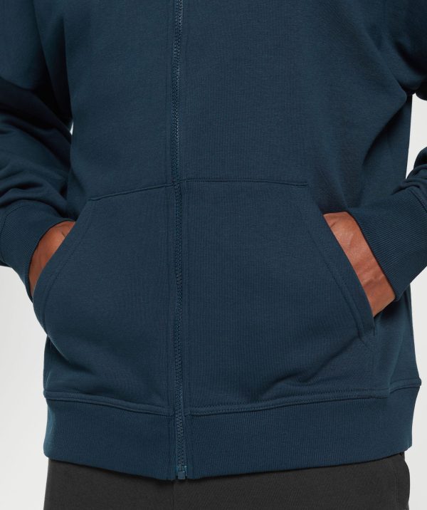 Crest Oversized Zip Up Hoodie - Image 5