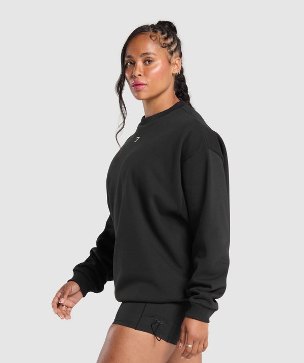 Barbell Hearts Oversized Sweatshirt - Image 3