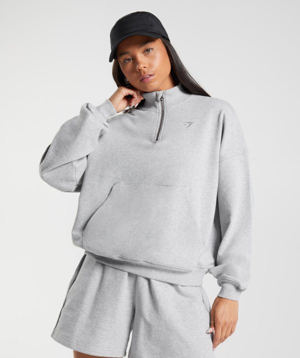 Rest Day Sweats 1/2 Zip Pullover - Image 2