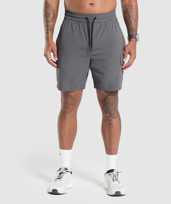 Stretch Woven Cargo Shorts - Image 2