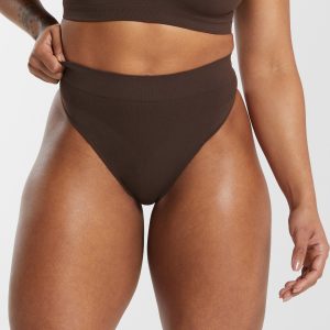 Seamless High Waisted Thong