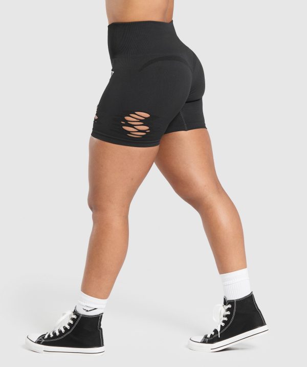 Gains Seamless Distressed Shorts - Image 3
