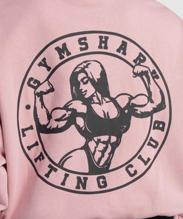 Strong Girl Lifting Club Oversized Graphic Crew - Image 6