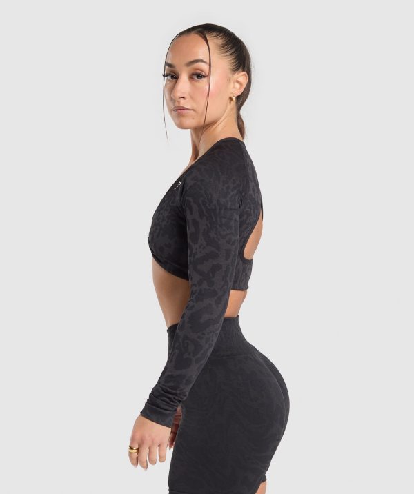 Adapt Safari Long Sleeve Crop Top - Image 2