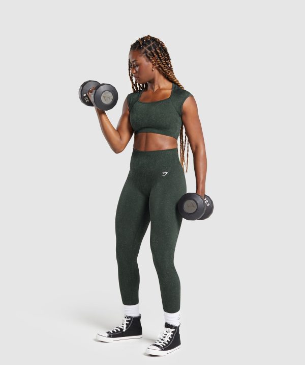 Adapt Fleck Seamless Crop Top - Image 4