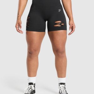 Gains Seamless Distressed Shorts