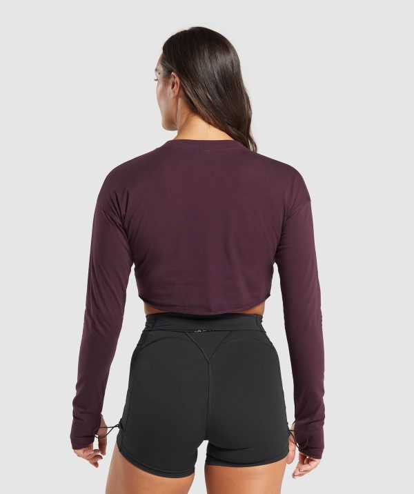 Lifting Long Sleeve Crop Top - Image 2