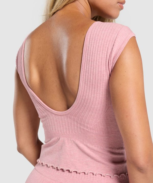 Rest Day Seamless Modal Crop Top - Image 6