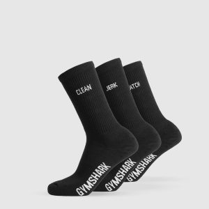 Graphic Weightlifting Socks 3pk