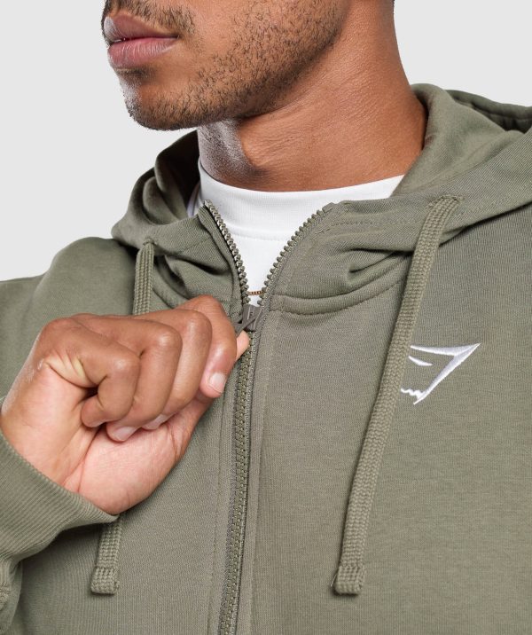 Crest Oversized Zip Up Hoodie - Image 5