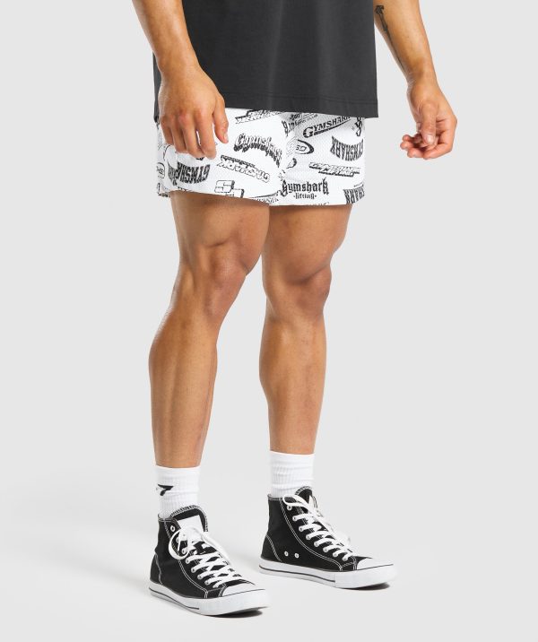 Logomania Mesh 5" Shorts - Image 3