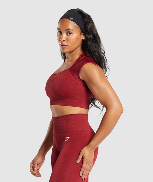 Adapt Fleck Seamless Crop Top - Image 3