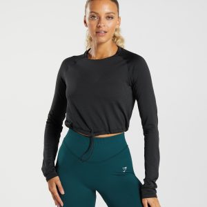 Sweat Seamless Long Sleeve Crop Top