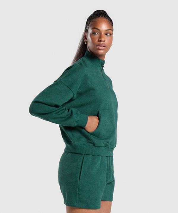 Rest Day Sweats 1/2 Zip Pullover - Image 3