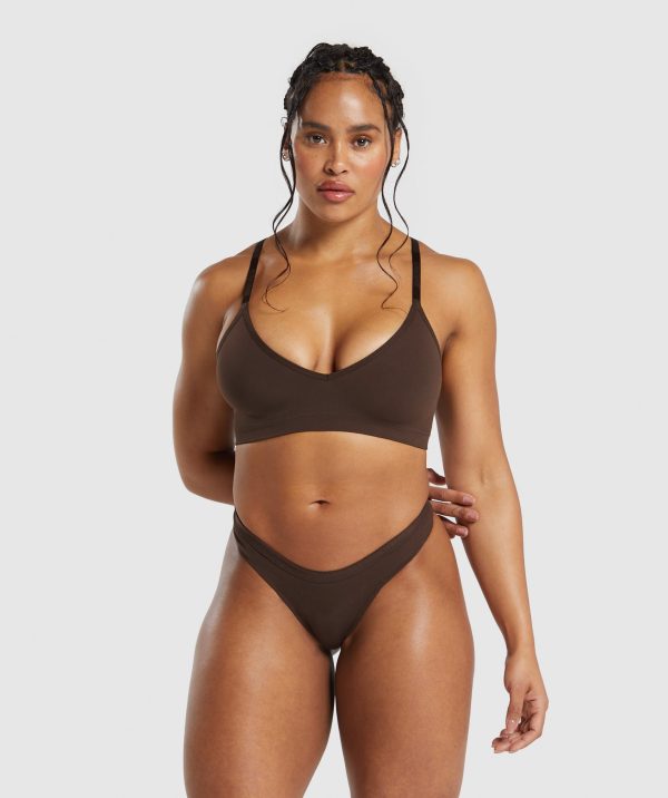 Seamless Dipped Front Thong - Image 4