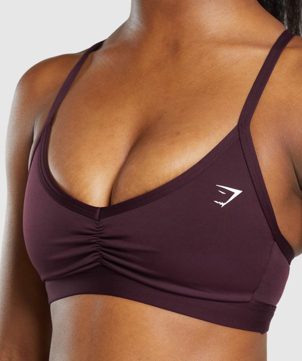Ruched Strappy Sports Bra - Image 6