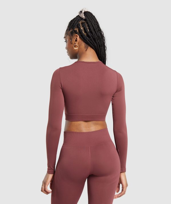 Everyday Seamless Long Sleeve Crop Top - Image 2