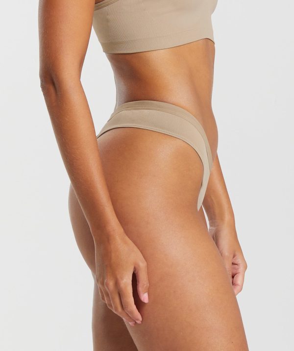 Seamless Dipped Front Thong - Image 3